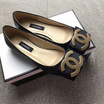 CHANEL Shallow mouth flat shoes Women--024